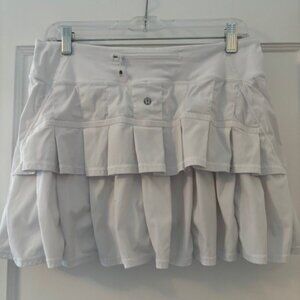 White Ruffle Lululemon Skirt